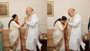 'Don't leave now...', Asha Bhosle sang a special song for Home Minister Amit Shah - India TV Hindi