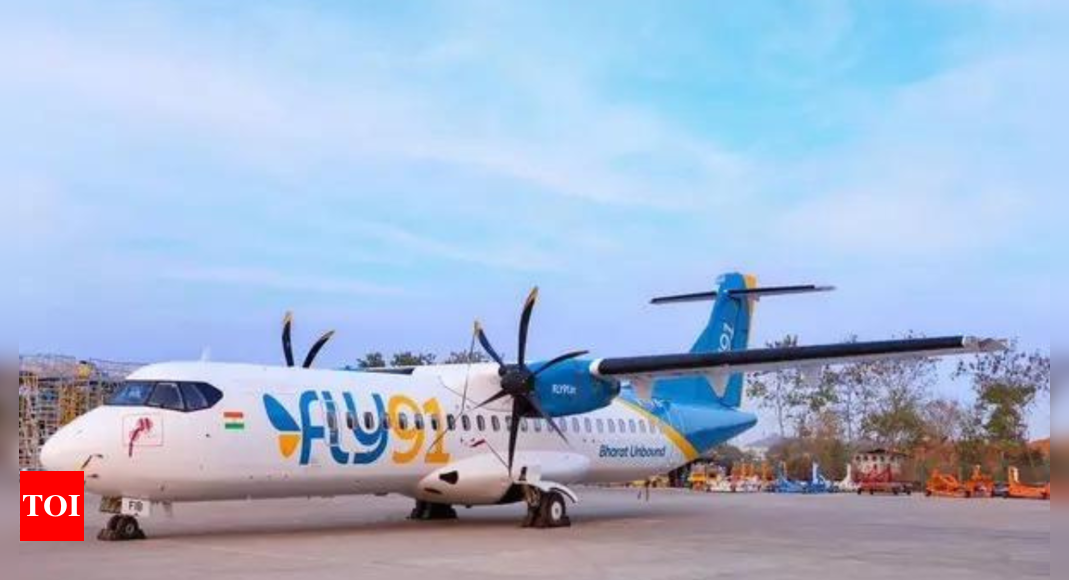 Fly91 set to begin commercial operations on March 18;  aims to achieve break-even in 2 years - Times of India