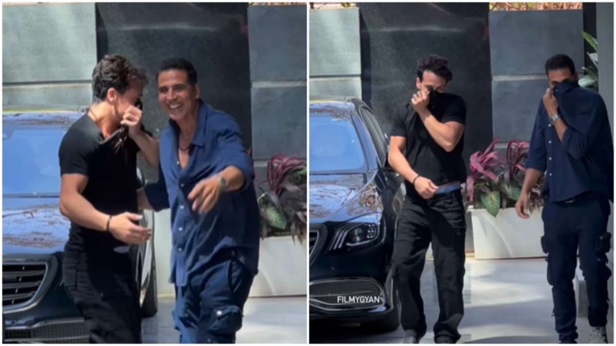 Is this what Akshay Kumar and Tiger Shroff started hiding their faces after seeing the paps - India TV Hindi