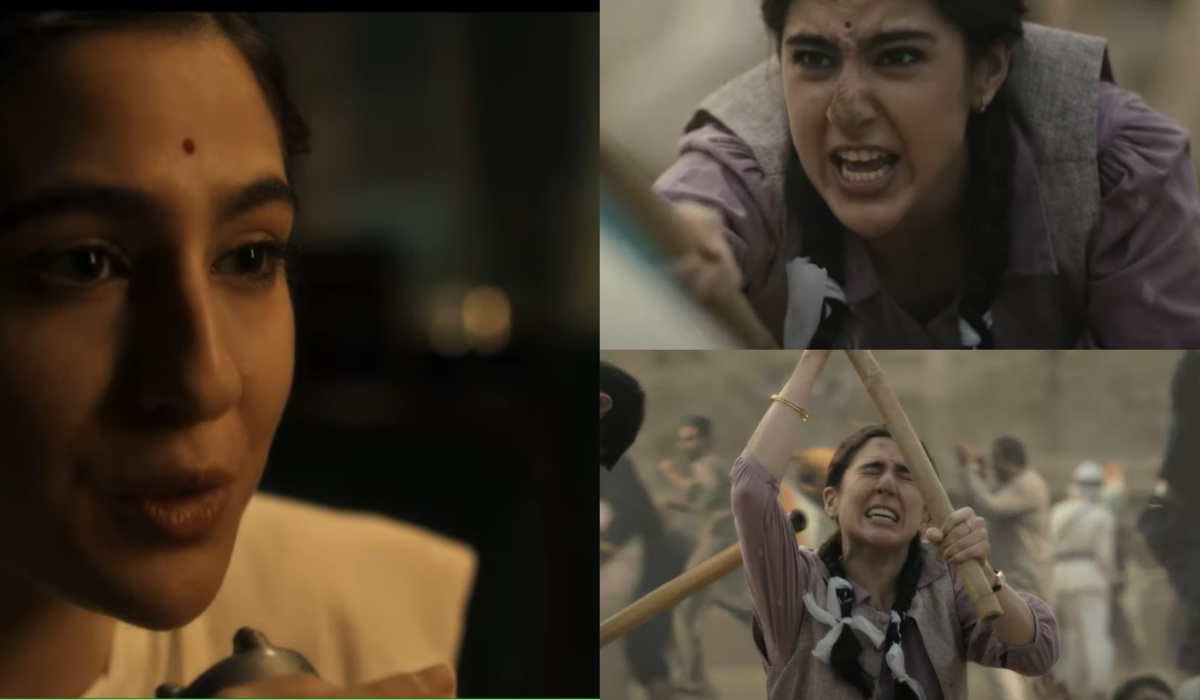 Sara Ali Khan will be seen fighting with the British in Ae Watan Mere Watan, a glimpse of this real life character seen in the trailer - India TV Hindi