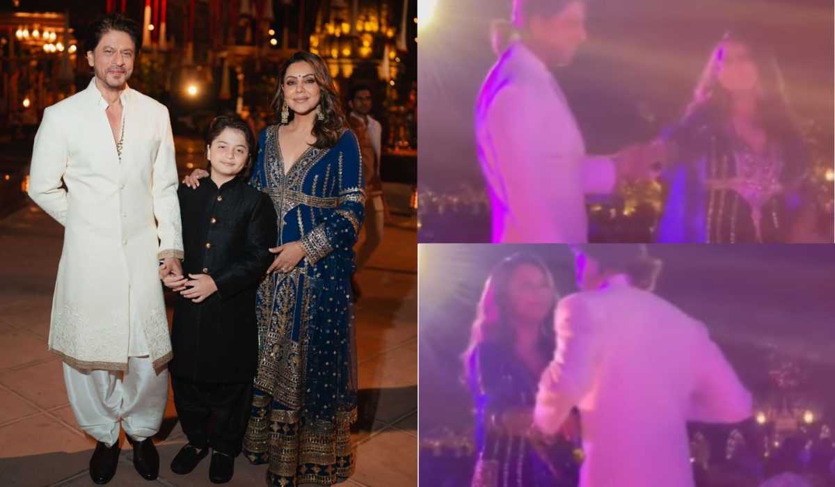 Shahrukh Khan danced with Gauri at Anant-Radhika's pre-wedding, King Khan's romantic style won hearts again - India TV Hindi