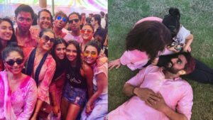 There is a gathering at the houses of these stars on Holi, the actors remain engrossed in the fun of colors - India TV Hindi