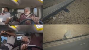 Ajit Kumar's car was running at speed, then suddenly overturned, video will shock your heart - India TV Hindi