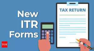 New income tax return forms ITR-1, ITR-2, ITR-4 available for FY 2023-24;  know details AY 2024-25 e-filing |  Business - Times of India