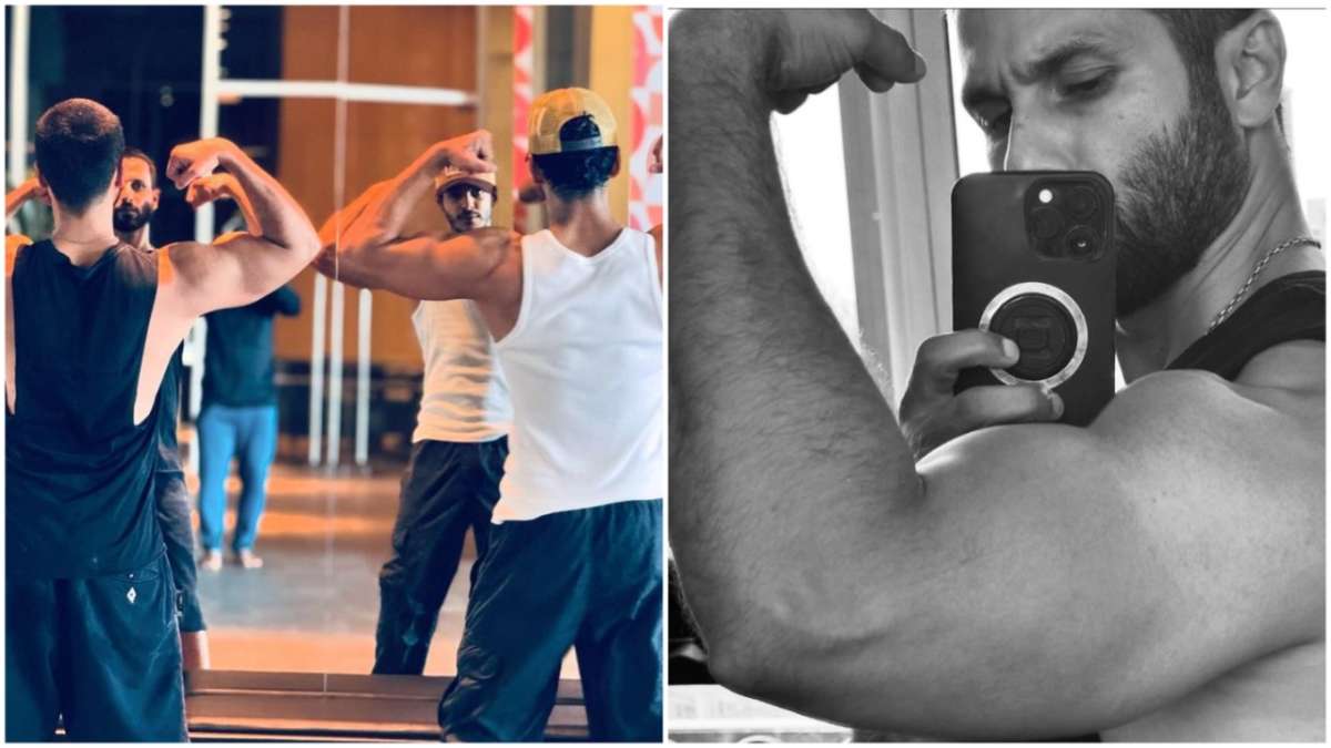 Shahid Kapoor showed his muscles with his brother, the 'macho man' look of both of them caught the attention of fans - India TV Hindi