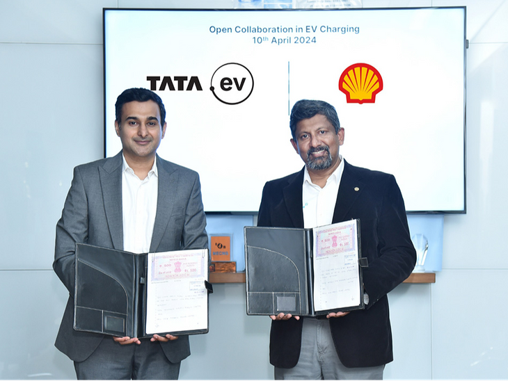 Tata Group will build charging stations across the country: Tata Passenger partners with Shell India for this plan, MoU signed