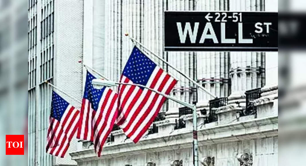 US stocks end sharply lower as sticky inflation dims rate cut hopes - Times of India